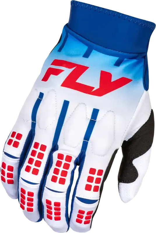 FLY RACING Evolution DST Red/White/Blue Gloves - LiveTheGnar