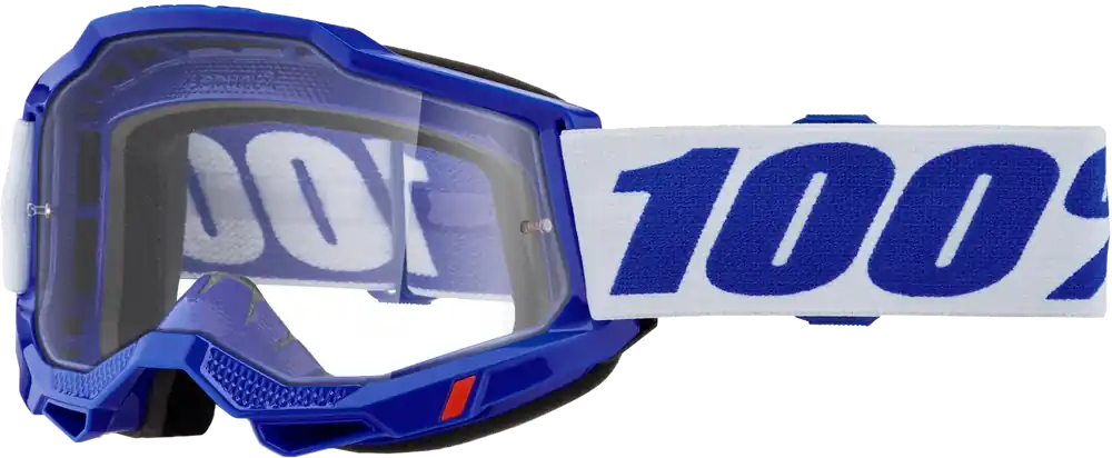 100% Accuri 2 Goggle Blue with Clear Lens - LiveTheGnar