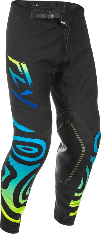 FLY RACING Evolution DST Zen Black/Blue/Hi Vis Pants - LiveTheGnar