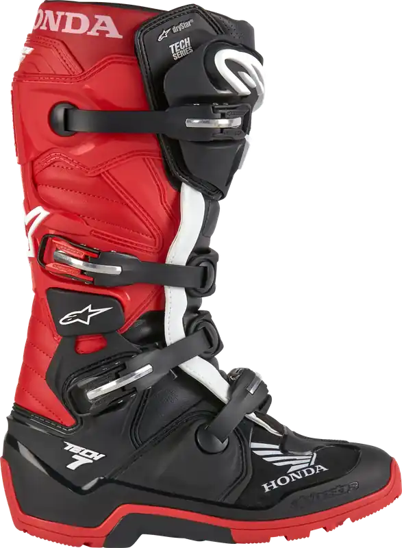 Alpinestars Honda Tech 7 Enduro Drystar® Black/Bright Red Boots - LiveTheGnar