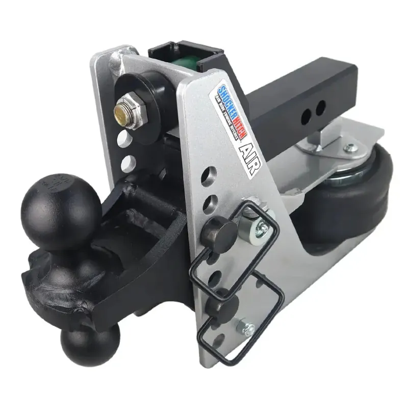 Shocker Aluminum Light Duty Air Hitch w/ Black Combo Ball Mount - 10,000 lbs. GTW
