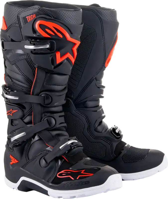 Alpinestars Tech 7 Enduro Black/Red Boots - LiveTheGnar