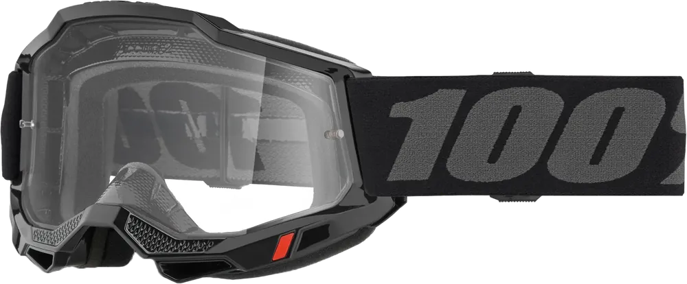 100% Accuri 2 Otg Goggle Black Clear Lens - LiveTheGnar