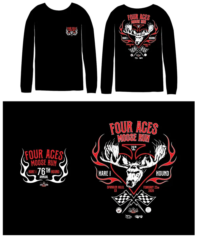Four Aces 76th Annual Moose Run - Official Event T-Shirt