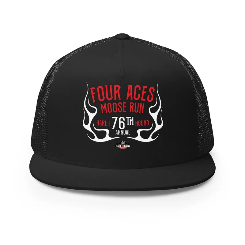 Four Aces 76th Annual Moose Run Trucker Cap - Race Desert