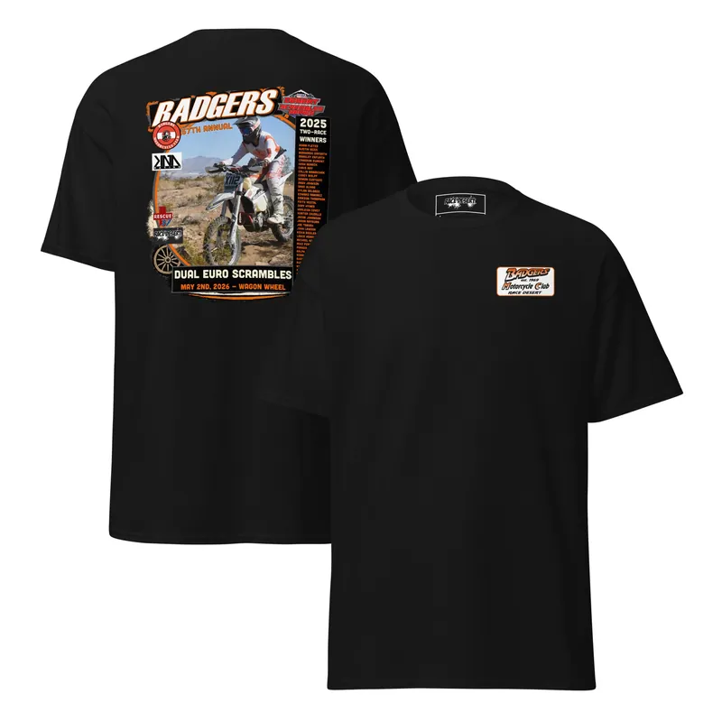 Badgers MC - 57th Annual Dual Euro Scrambles 2026 Event Shirt
