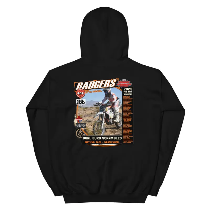 Badgers MC - 57th Annual Dual Euro Scrambles 2026 Event Hoodie