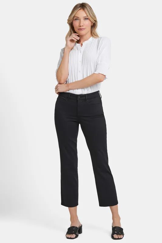 Marilyn Straight Ankle Jeans - Black