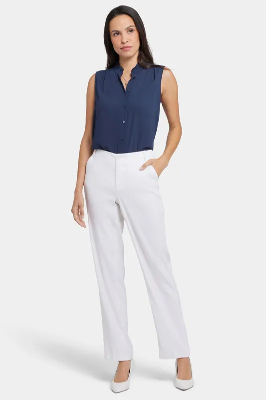 Marilyn Straight Pants - Optic White