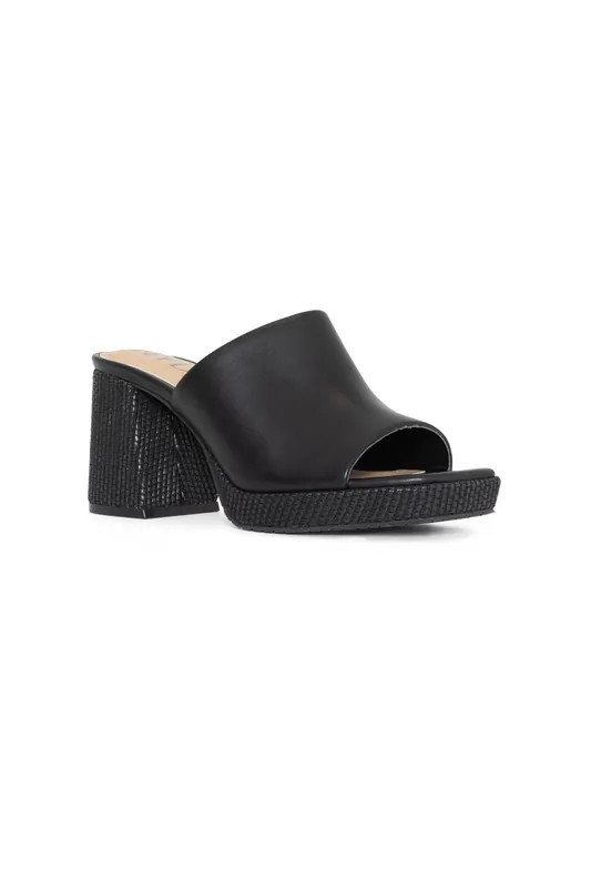 Dewi Platform Sandals - Black