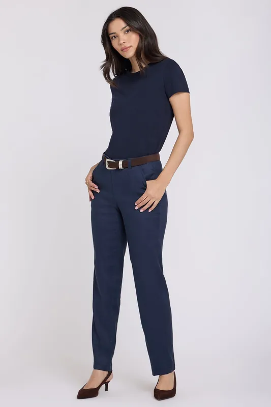 Marilyn Straight Pants - Oxford Navy