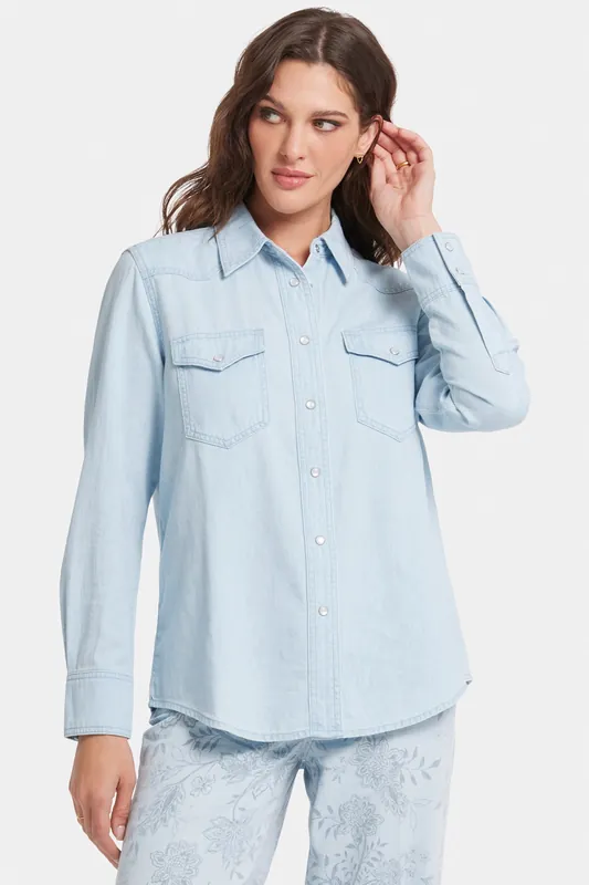 Classic Denim Shirt - Icy Lagoon