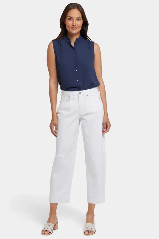 Balloon Ankle Jeans - Optic White