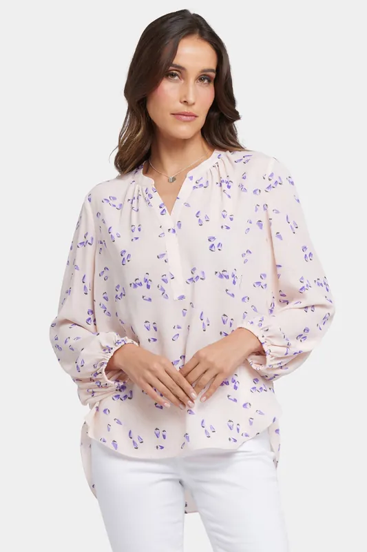 Puff Sleeved Popover Top - Serra de Mar
