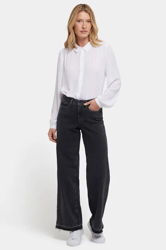 Teresa Wide Leg Jeans - Slate Stone