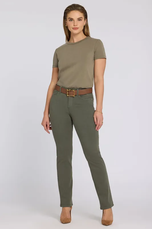 No Gapper™ Marilyn Straight Jeans - Desert Green
