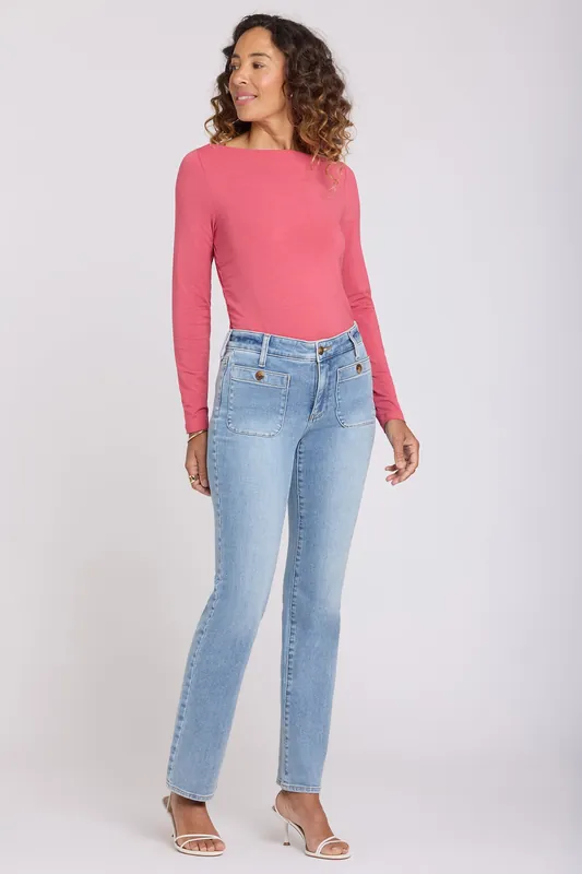 Marilyn Straight Jeans - Mist Springs