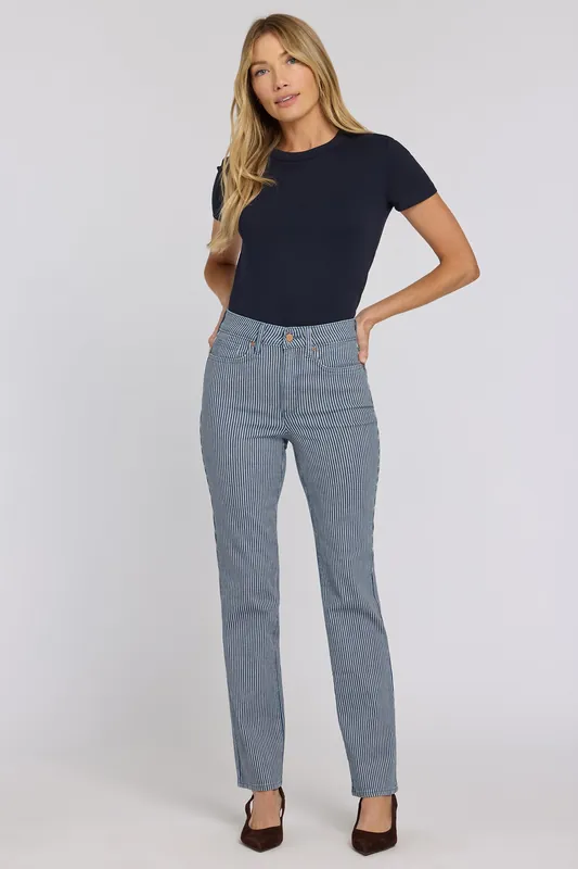 Marilyn Straight Jeans - Malaga Stripe