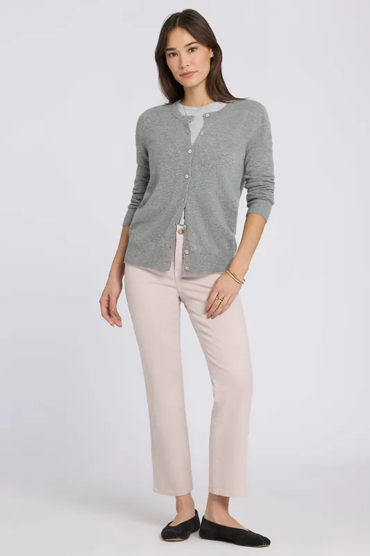 Marilyn Straight Ankle Jeans - Rock Flower