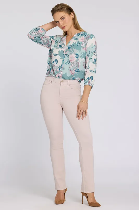 Waist-Match™ Marilyn Straight Jeans - Rock Flower
