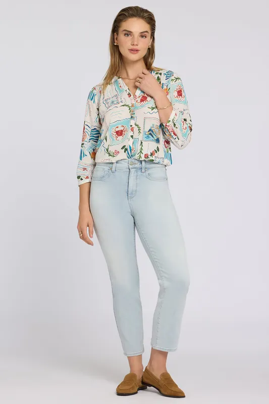 Marilyn Straight Ankle Jeans - Desert Shoreline