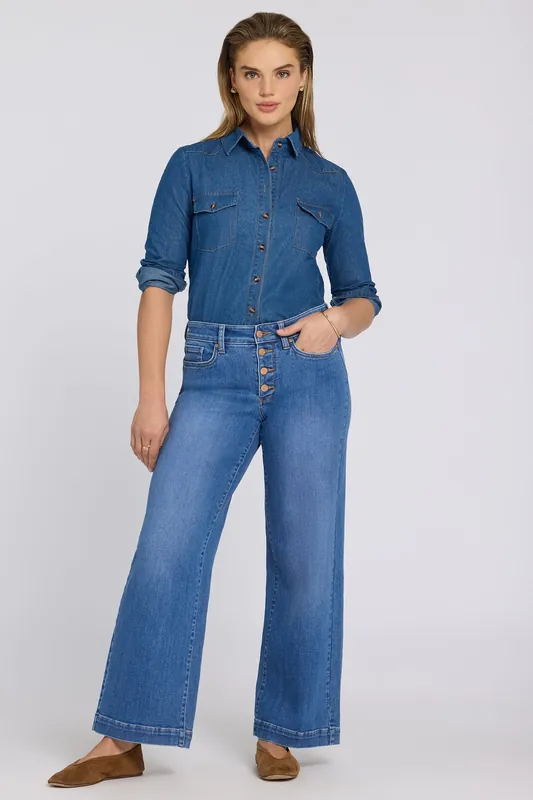 Teresa Wide Leg Jeans - Blue Paradise