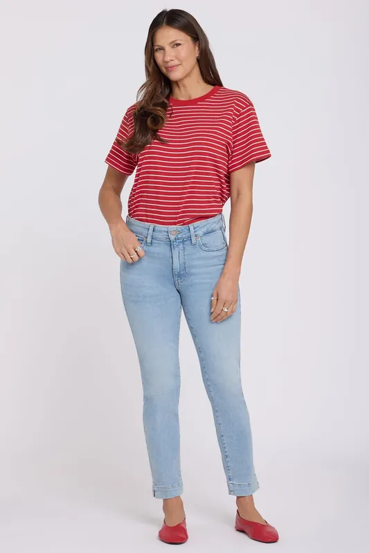 Sheri Slim Straight Ankle Jeans In Petite - Keys View