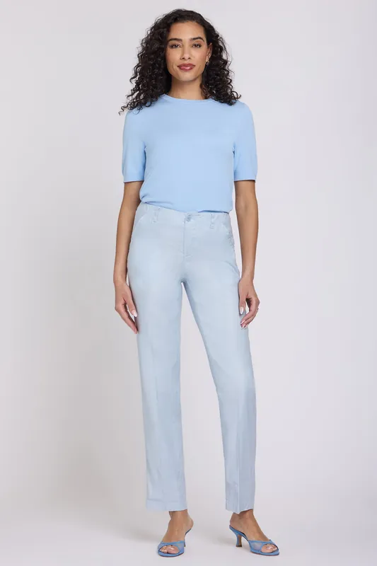 Marilyn Straight Pants - Blue Clover