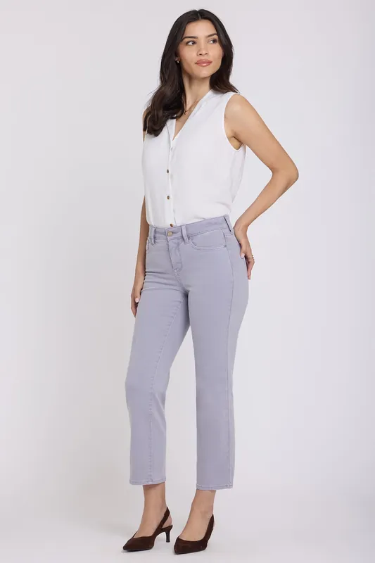 Marilyn Straight Ankle Jeans - Vintage Lavender