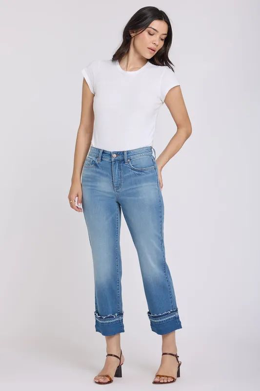 Bailey Relaxed Straight Ankle Jeans - Port Sea