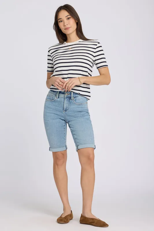Briella 11 Inch Denim Shorts - Mist Springs