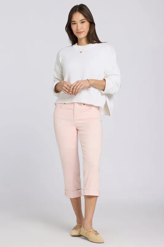 Marilyn Straight Crop Jeans - Pink Dogwood