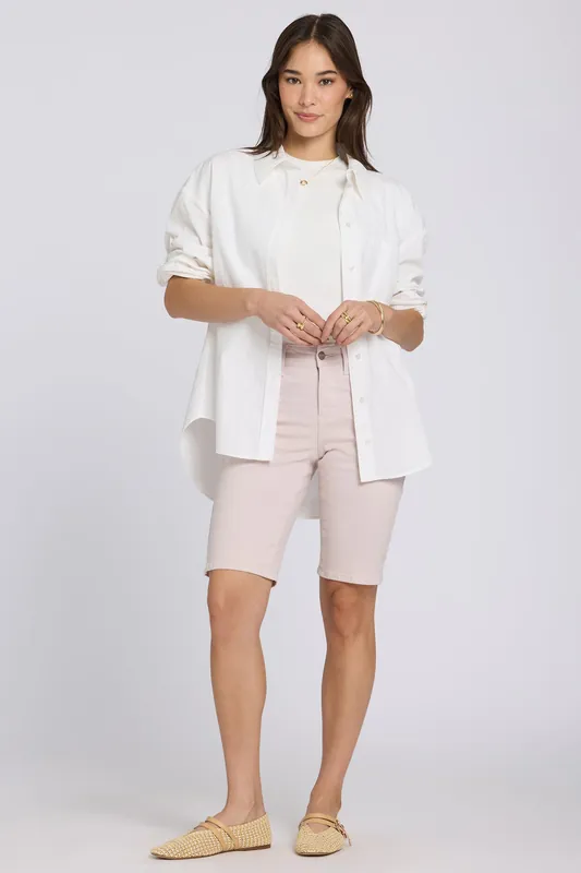 Briella 11 Inch Denim Shorts - Rock Flower