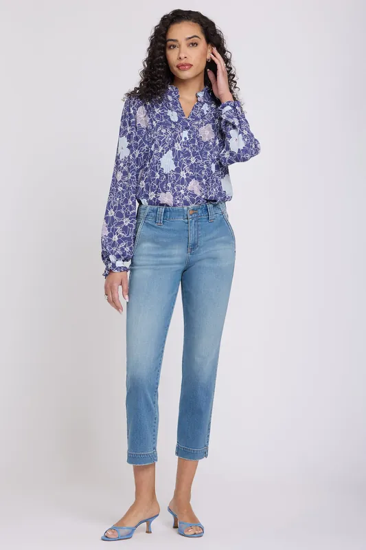 Sheri Slim Straight Ankle Jeans - Port Sea