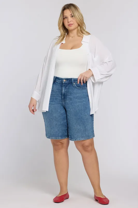 Lilly Denim Shorts In Plus Size - Breezy Palms