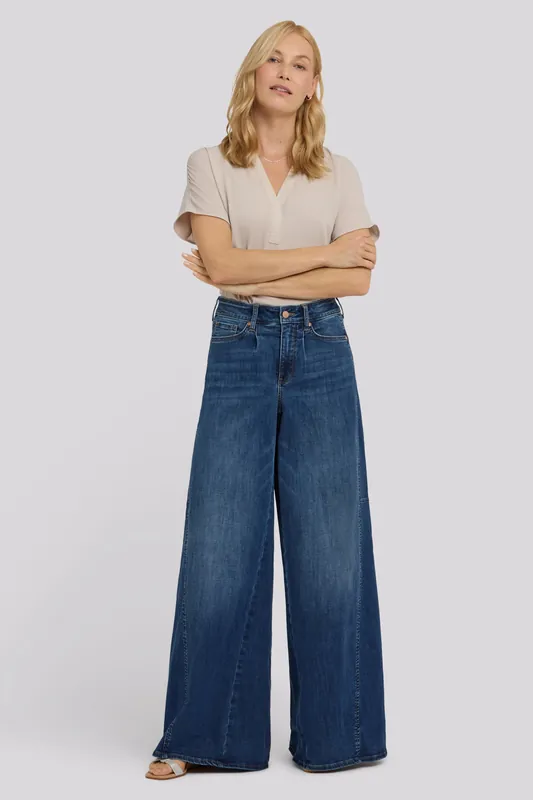 Nova Super Wide Leg Jeans - Blue Mirage